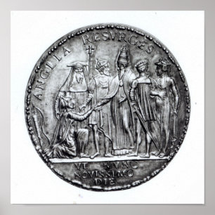 Póster Medalla pegada por papa Julio III