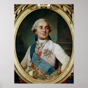 Póster Medallón del retrato de Louis XVI 1775