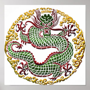 Póster Medallón Dragon