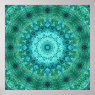 Póster Medallón oceánico Kaleidoscope