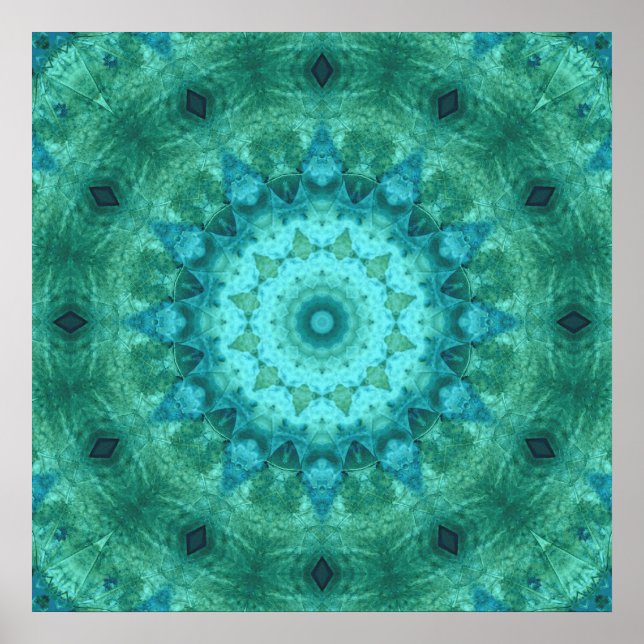 Póster Medallón oceánico Kaleidoscope (Frente)