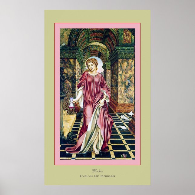Póster Medea ~ Evelyn De Morgan (Frente)