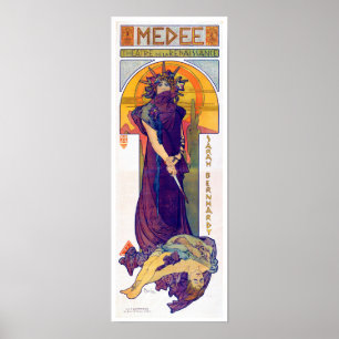 Póster Medea (Medee), Alphonse Mucha