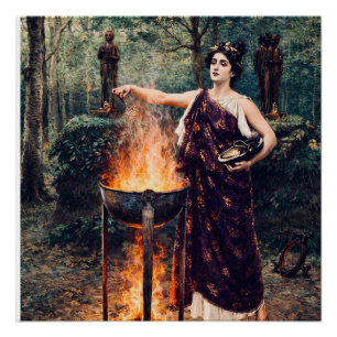 Póster Medea preparando su poción – 