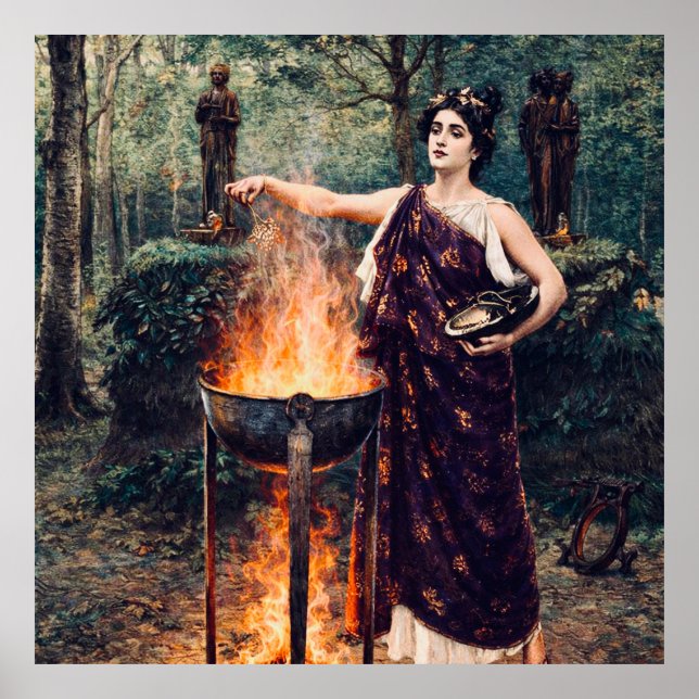 Póster Medea preparando su poción –  (Frente)