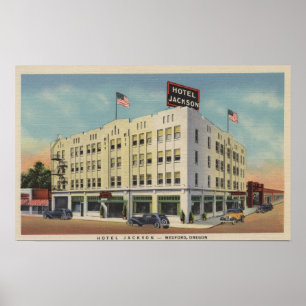 Póster Medford, opinión de Oregon - Jackson del hotel co