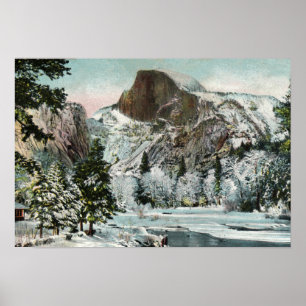 Póster Media casa, Yosemite en invierno