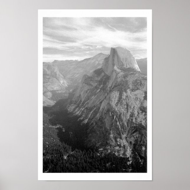 Póster Media Cúpula, Parque Nacional Yosemite (Frente)