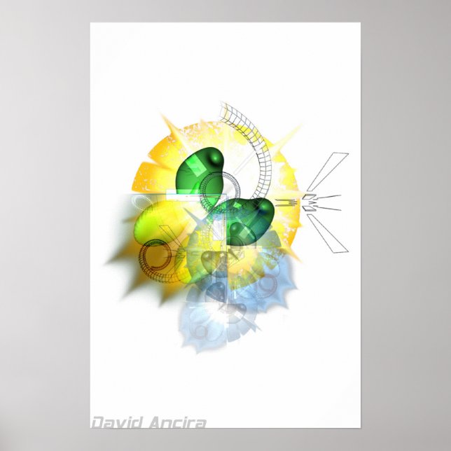 Póster Media dorada (Frente)