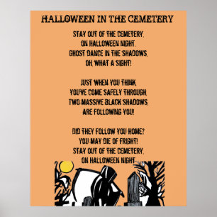 Póster MEDIA NOCHE EN EL poster DEL CEMENTERIO