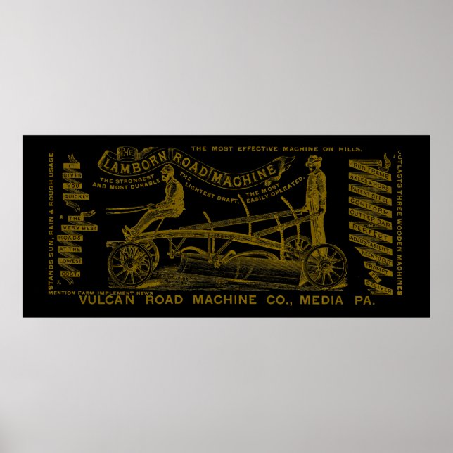 PÓSTER MEDIA PENNSYLVANIA MÁQUINA DE FUNCIONAMIENTO DEL I (Frente)