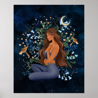 Póster Mediación Yoga Pose Imprimir imagen Poster Wall Ar