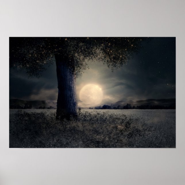 Póster Medianoche bajo el árbol (Frente)