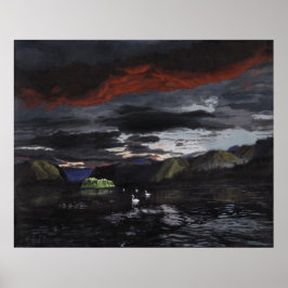 Póster Medianoche en el río Yukón: