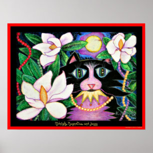 Póster Medianoche, Magnolias y Jazzy