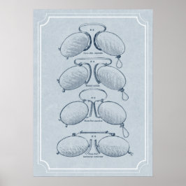 Póster Médica ocular, optometrista u oficina de oftalmolo