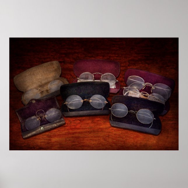 Póster Médica - Optometrista - Conjunto de ópticos (Frente)