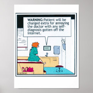 Póster Médica poster de humor paciente - ¡genial para la 