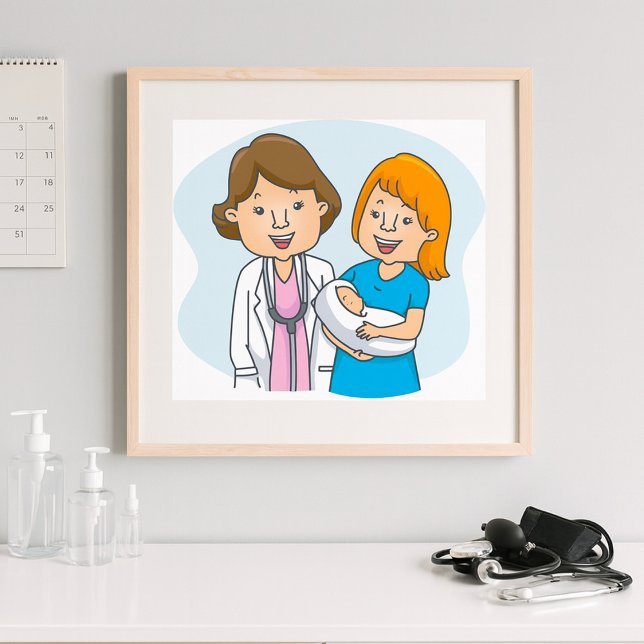 Póster Médica Y Madre Nueva Con Un Poster Infantil (Subido por el creador)