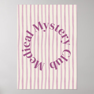 Póster 'Medical Mystery Club' Funny Chronic Illness Print