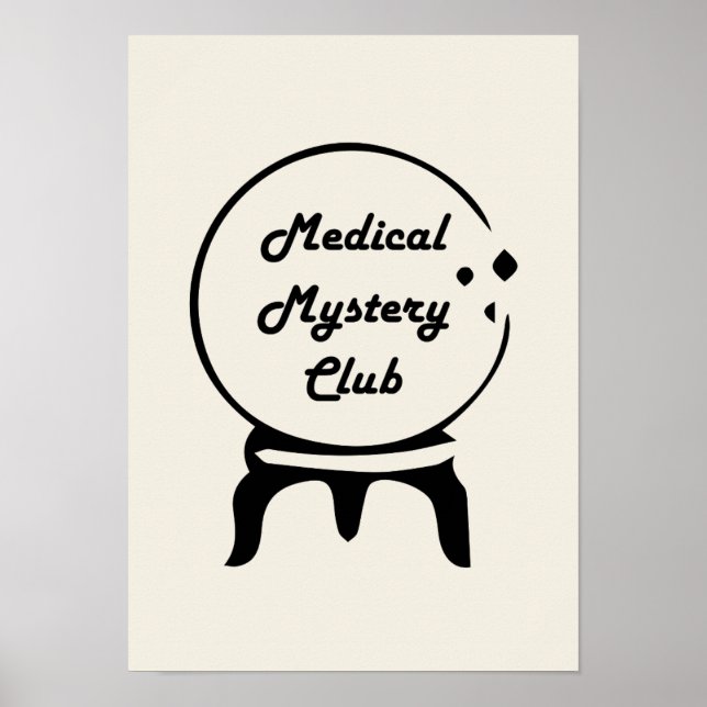 Póster Medical Mystery Club Minimalist Wall Art (Frente)