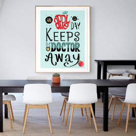Póster médicas inspiradores citan la motivación y la salu