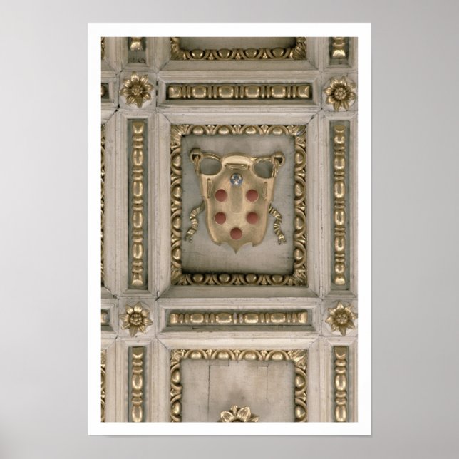 Póster Medici coat of arms, from the soffit of the church (Frente)