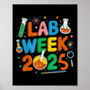Póster Medicina Científica Retro Lab Semana 2025 Phleboto