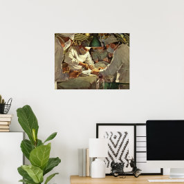 Póster Medicina de época, Médicas que realizan cirugías e