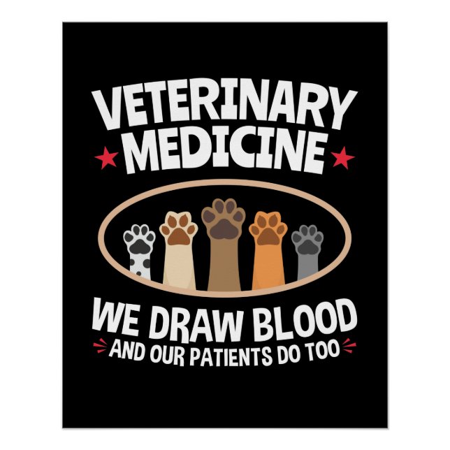 Póster Medicina Veterinaria Dibujamos Tecnología De Vet G (Anverso)