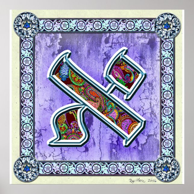 Póster Medición de aleph carta (Frente)