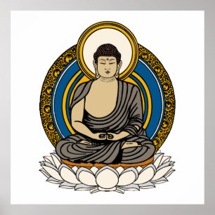 Póster Medición de Buda Dhyana Mudra