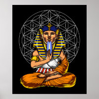 Medición de yoga del faraón egipcio Tutankhamun