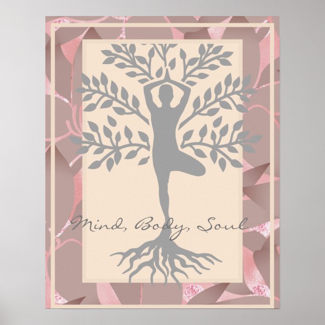 Póster Medición del alma de la mente corporal (Frente)