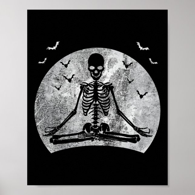Póster Medición del costo de la luna del esqueleto del am (Frente)
