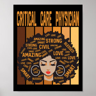Póster Médico de Cuidados Críticos Poderoso Lunes de la H