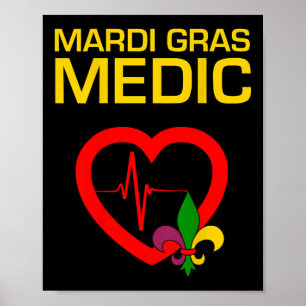 Póster Médico Mardi Gras