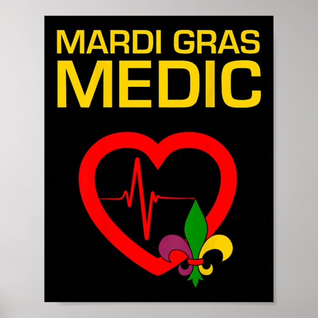 Póster Médico Mardi Gras (Frente)