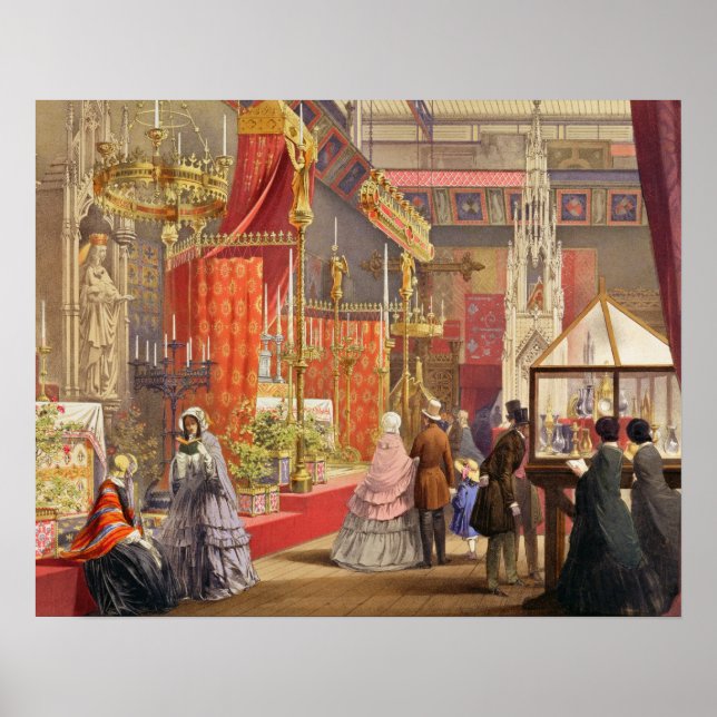 Póster Medieval Court, designed by Pugin, plate 40 from ' (Frente)