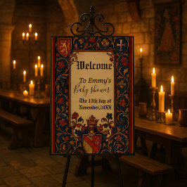 Póster Medieval Style Customizable Welcome Sign