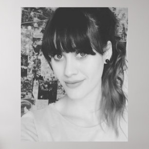 Póster Medio ÁngelNegro y Blanco66