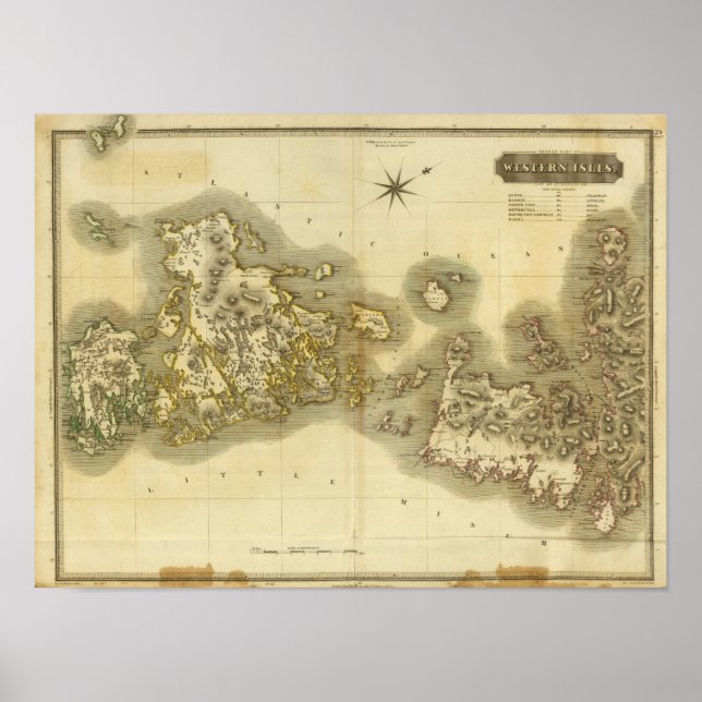 Póster Medio de las Islas occidentales (Frente)