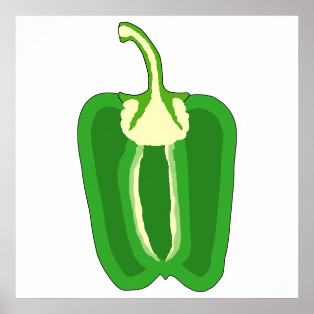 Póster Medio morrón verde. (Frente)
