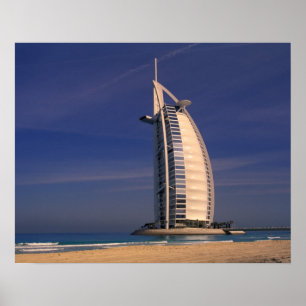 Póster Medio Oriente, Emiratos Árabes Unidos, Dubái, Burj