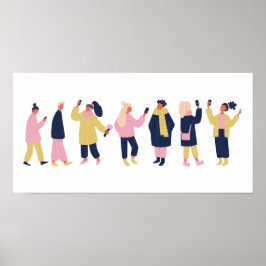 Póster Medios sociales