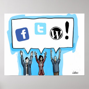 Póster ¡Medios sociales FTW!