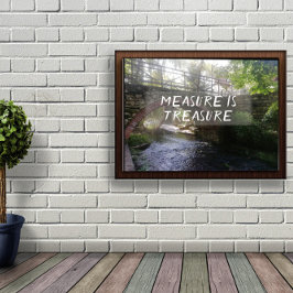 Póster Medir es poster del puente del proverbio del tesor