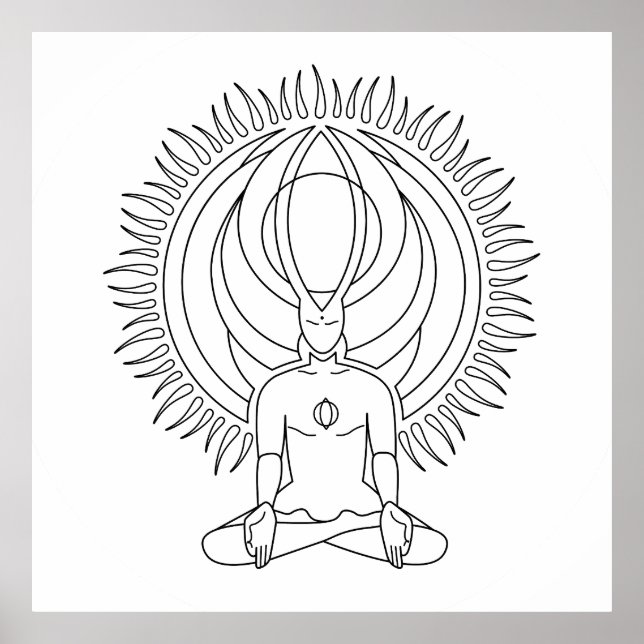 Póster Meditación. (Frente)