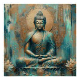 PÓSTER MEDITACIÓN BUDA AP #9