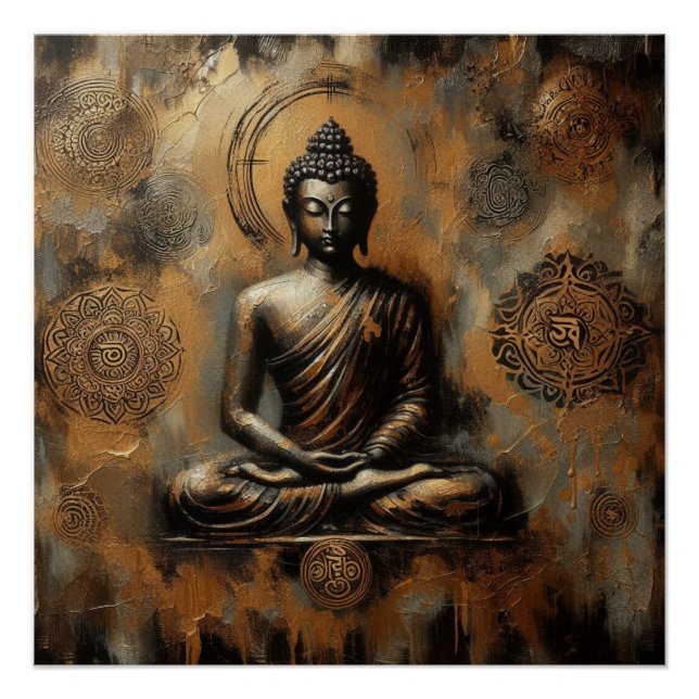 PÓSTER MEDITACIÓN DE BUDA AP #3 (Anverso)